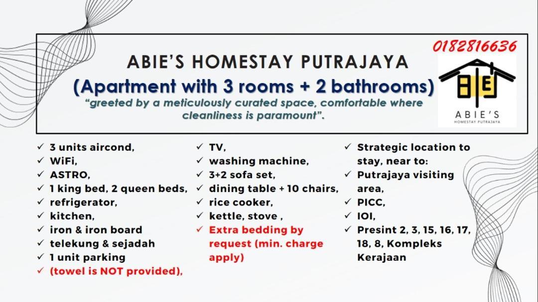 Abie'S Homestay Putrajaya Luaran gambar